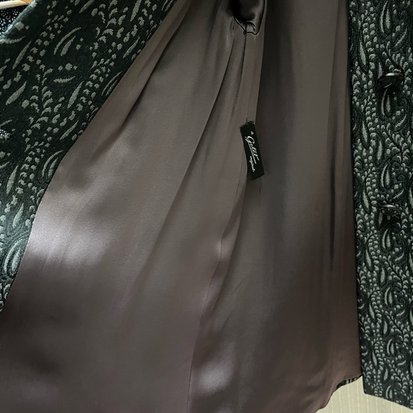 COPY - VTG Golet Brocade Womens Coat Classic Fit Natural Mink Collar - Picture 13 of 14